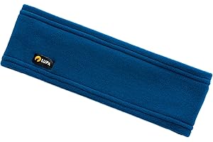 Lupa Handmade Unisex Triple-Layer Micro Fleece Headband - Headband Ear Warmer - Ear Warmers for Women & Men - Ears Cover (Sapphire)