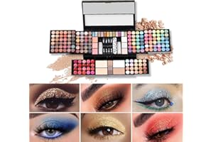 CHSEEO Maletin Maquillaje, Paleta de Maquillaje, Maquillaje Mujer, Estuche Maquillaje, Set Maquillaje Mujer, Fórmula de Larga Duración y Fácil de Difuminar Estuche Maquillaje Mujer