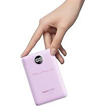 VRURC Power Bank 20000mAh USB C Con Cavi Integrati,caricatore Portatile