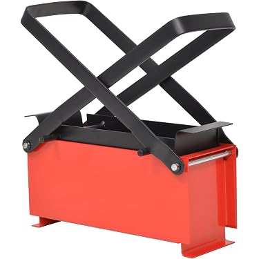 Pressa Per Bricchetti Di Carta - In Ferro, 25.6x12.6x8.2 Cm - Per Riciclo E Riscaldamento Stufa
