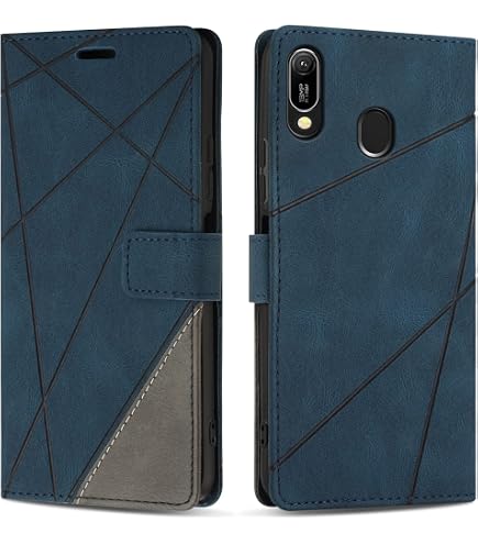 Custodia a portafoglio in pelle per Huawei Y6 Y6s Pro 2019/Honor 8A Pro 6.1 [porta schede] [chiusura magnetica] (rosso