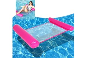 Gxhong Hamaca Flotante, 4 en 1 Silla Inflable de Flotación, Hamaca Inflable para Piscina, Hamaca Inflable de Agua para Adultos y Niños