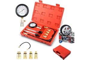 7SEVENJOKERS Kompressionstester Kompressionsprüfer Werkzeug 0-20 bar oder 0-300 psi Auto Benzinmotor Motorrad M10 M12 M14 M18, Benzinmotoren Druck-Prüfgerät Kompression