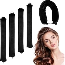Heatless Curls Band – Locken über Nacht Ohne Hitze, Mit Samt-Satin-Haube & Set Für Mittellanges Haar