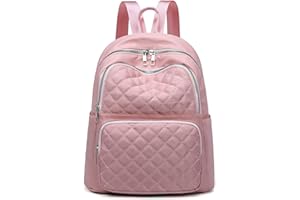 Travistar Backpack Womens Fashion Lightweight Nylon Casual Rucksack Women Small Ladies Backpack Anti-Theft Shoulder School Bag Travel Daypacks for Ladies & Girls, Pink