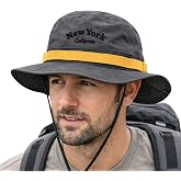 Perlotus Safari Şapka Erkek Kadın Unisex, 58-60 cm Likralı Esnek Beden, Nefes Alan İ&ccedil; Astar, Ayarlanabilir &Ccedil;ene İpli New York