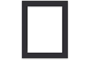 nielsen Conservation Passepartout 1,5 mm, formato esterno 40x50 cm per quadri 30x40 cm, nero liscio