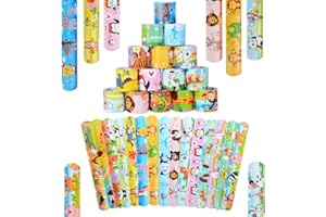 HOUSTAR bransoletka z motywem zwierząt dżungli, bransoletka zatrzaskowa, dla dzieci, idealne na imprezę, prezenty urodzinowe, upominki, zabawki dla dziewcząt i chłopców, 30 szt.