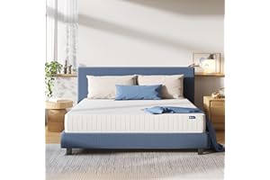 Avenco 4FT 6 Double Mattress, 9.8 Inch 3 Zone Pocket Sprung Mattress Double Medium Firm Mattress with Breathable CertiPUR-US Foam, Skin-friendly OEKO-TEX Fabric 135x190x25cm