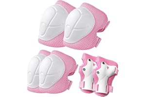 COOLGO Inliner Protektoren Set, Kinder Schoner Set -Knieschoner Ellenbogenschoner Handgelenkschoner-Skateboard Inlineskates Schützer Größe-S ideal für Kinder 3-8 Jahren