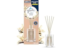 Glade Reed Diffuser, Home Fragrance Infused with Essential Oils, Room Air Freshener With Up to 5 Weeks of Continuous Fragrance, Vanillla Blosson, 50ml