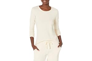 Amazon Essentials Camiseta de Cuello Redondo y Manga Larga de Corte Estándar (Disponible en Tallas Grandes) Mujer