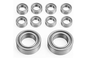 MEWTUSH 10PCS Mr128-2RS Roulements à billes, Deep Groove Ball Bearings, Roulement a Bille, Acier De Haute Qualité Pour Chariots, Machines, Appareils électroménagers (8 X 12 X 3,5 mm)