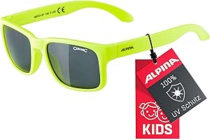 ‎ALPINA ALPINA MITZO - Verspiegelte Sonnenbrille für Kinder und Jugendliche, besonders bruchsicher für alle Abenteuer, mit UV-A-, B- & -C-Schutz