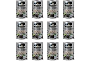 d'aucy Schwarze Kichererbsen - 100% ohne Salz und Zuckerzusatz, ohne Konservierungsstoffe, klimaneutral, 110 Gramm Dose