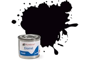 Humbrol 85 Coal Black Satin Enamel 14ml Model Kit Paint