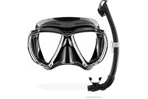 CRESSI Big Eyes + Seal Dry - Combo Set for Adults Big Eyes Mask and Innovative Seal Dry Snorkel, Ideal for Diving and Snorkelling, One Size