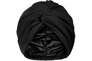 YANIBEST Satin Lined Hair Bonnet for Sleeping, Silk Turban, Hair Wrap Chemo Headwear for Women Natural Curly Hair