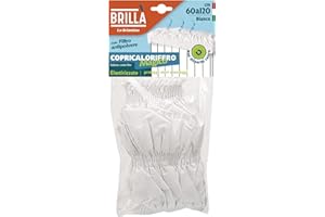 LA BRIANTINA Briancasa Magico Copricalorifero Elasticizzato, per caloriferi da 60 a 120 cm, Tessuto, Bianco, 60-120 cm