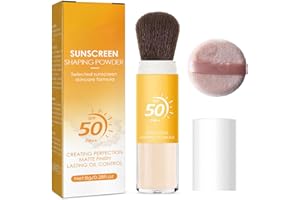 Asheyya Scalp SPF Powder, SPF 50 Powder Sunscreen for Face, Natural Matte Lasting Breathable, All Skin