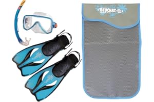 Beuchat Oceo Set PMT de Snorkeling - Palmes réglables, Masque et Tuba