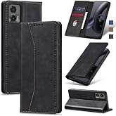 PEIYE Cover per Motorola Edge 50 5G, Custodia Libro Flip in PU Pelle