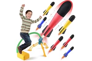DOLOOWEE Lanzacohetes para niños, lanzacohetes Ajustable, un Divertido Juego de Juguetes al Aire Libre, Juguetes de jardín para niños de 3 a 15 años de Edad, niños y niñas de Regalo