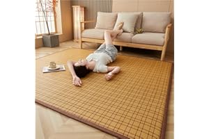 GUOIOOI Materasso Tatami tradizionale giapponese, materasso da pavimento, materassi Futon Tatami in rattan naturale, tappetini da meditazione for pavimento, futon estivo traspirante for dormire, sedersi, yoga