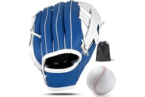 LeapBeast Gant de Baseball, Souple Gants de Softball, Réglable ​et Confortable PU ​Entraînement de Baseball pour Jeunes Adultes Gant de la Main Gauche