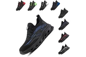 Loiston Arbeitsschuhe Herren Sicherheitsschuhe Damen Stahlkappenschuhe Stahlkappe Leicht rutschfest Sport EU37-46