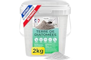 nedit Kieselgur (2 kg Eimer) – Kieselgur 100 % französisch, natürlich, nicht kalziniert, ökologischer Schutz