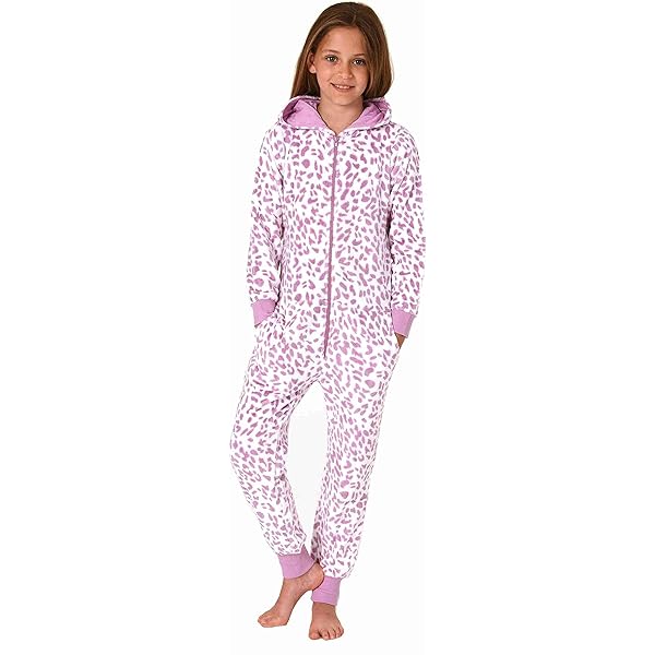 Normann Pyjama Damen Coralfleece Pyjama langarm mt Bündchen und