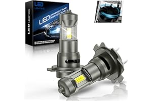 JOSHF H7 LED Bombilla 20000LM 100W Lámpara de Luz Delantera, Bombillas de Coche LED H7 de Eficiencia Energética, DC 12V-18V, 2 Piezas