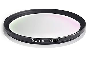 Ares Foto® 58mm Marco de Aluminio y Vidrio óptico. Resistente a los arañazos y Repelente al Agua. Compatible con Canon Sony Nikon Tamron Sigma ...