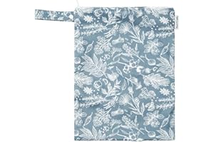 avo + cado Nasstasche UNO (M) - Gemustert - Wasser- und geruchsdicht - Größe: 29 x 40 cm - Schwimmbeutel, Wäschebeutel, Windelbeutel, Kulturbeutel (Naturküche)