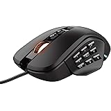 Trust Gaming GXT 970 Morfix MMO Mouse Gaming Personalizzabile, fino a 10000 DPI, 4 Placche Laterali Intercambiabili, Illumina