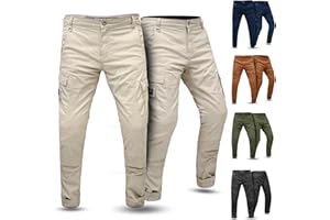 Tornado Atlantic Mens AA Rated Motorcycle Cargo Pants | CE Level 2 Armoured & Fully Aramid Fiber Lining | Protective Twill Cotton Biker Trousers