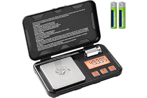 PRECIPETTE 50g Digitale Milligramm Waage 0,001g Taschenwaage Feinwaage 0.001g Mini Waage mit LCD Display Digitale Waage mit 50g Gewicht Pinzette Schmuckwaage