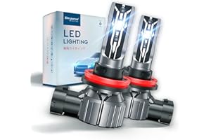 Sinoparcel H8/H11 LED Fog Light Bulbs or H11 Low Beam Headlight Bulb -2 Years Warranty- Fanless Replacement for Standard 711 Halogen Bulb - 2 Pcs