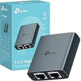 TP-Link EH210 - Ethernet Switch, Gigabit 1 to 2 RJ45 Ports, Plug &amp; Play | Gigabit Ethernet Splitter 1 to 2 RJ45 Ports Plug &amp;