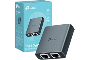 TP-Link EH210 Divisor de Red TP-Link EH210, Adaptador Ethernet Gigabit 1 a 2 Puertos RJ45, Carcasa de Aleación de Aluminio, Velocidad Estable 1000 Mbps, Plug & Play, Compatible con Cat5e/6/7/8