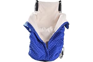 RUNQIN OUTDOOR Winddichte Wärme Rollstuhl Decke Beindecke, Winter Rollstühle Schlupfsack Fusssack Erwachsene, Verdickter Plüsch Kniedecke für Rollstuhlfahrer, Universelle Passform Rollstuhldecke für Rohlstuhlfahrer