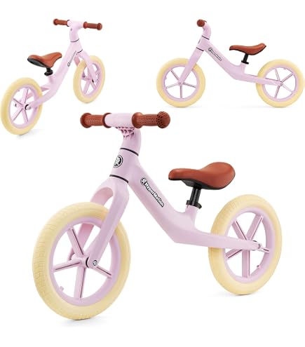 Baninni Draisienne Bébé Lola Rose Blanc – Ultra Légère Sans Pédales 2-5 Ans, Hauteur Réglable, Supporte 50 Kg