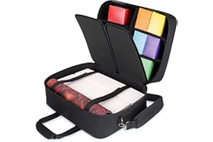 USA Gear Custodia da viaggio XL Magic The Gathering MTG Deck Box Bag - Borsa Grande per Carte MTG con Tracolla Imbottita, Interno Personalizzabile, Resistente agli Agenti Atmosferici - Nero