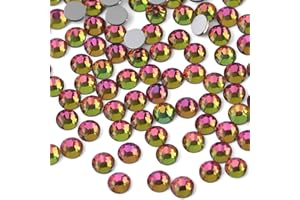 Beadsland 1440 Pezzi Strass Retro Piatto,Cristalli Strass per Unghie,Arcobaleno,SS20(4,6-4,8 mm)