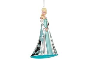 Hallmark Elsa Królowa Śniegu Dmuchana Ozdoba Szklana, Kraina Lodu, Ozdoba Wisząca Disneya, Świąteczna Ozdoba Wisząca, Prezenty na Boże Narodzenie