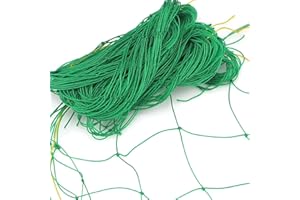 FZCYUOO 3.6x1.8m Garden Netting, Green Garden Netting for Climbing Plant, Heavy Duty Vegetable Cucumber Netting, Garden Mesh Net for Cucumber Tomatoes Grapes Climber Vine Plant Flower