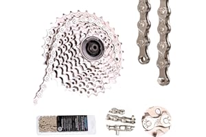 COSSWE Bicycle Chain,6/7/8/24 Speed Cycling Chains Reusable for Road Mountain Bike