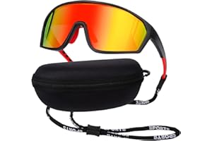 Xialvyu Cycling Glasses Mens Womens Sunglasses Polarised Sun Glasses Sport Sunglasses UV400 Protection Cycling Accessories for Men Outdoor Bicycle Motorbike Driving Fishing Hiking