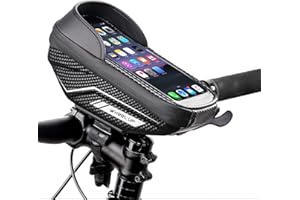 LIPJISL wasserdichte Fahrradfronttasche G40/G Bügelmodell/6,5" (große Tasche)